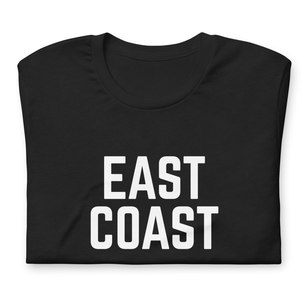 East Coast Graphic Tee Shirt - Black