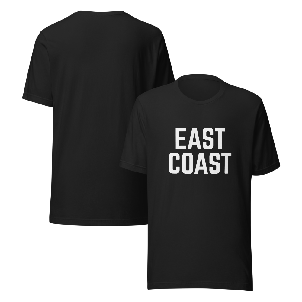 East Coast Graphic Tee Shirt - Black