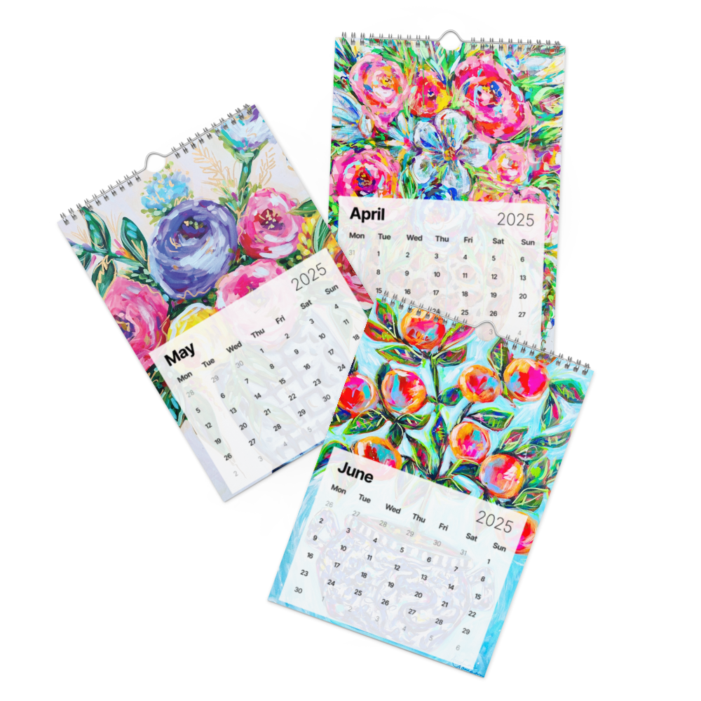 Audra Style Floral Bouquet Wall calendar (2025)