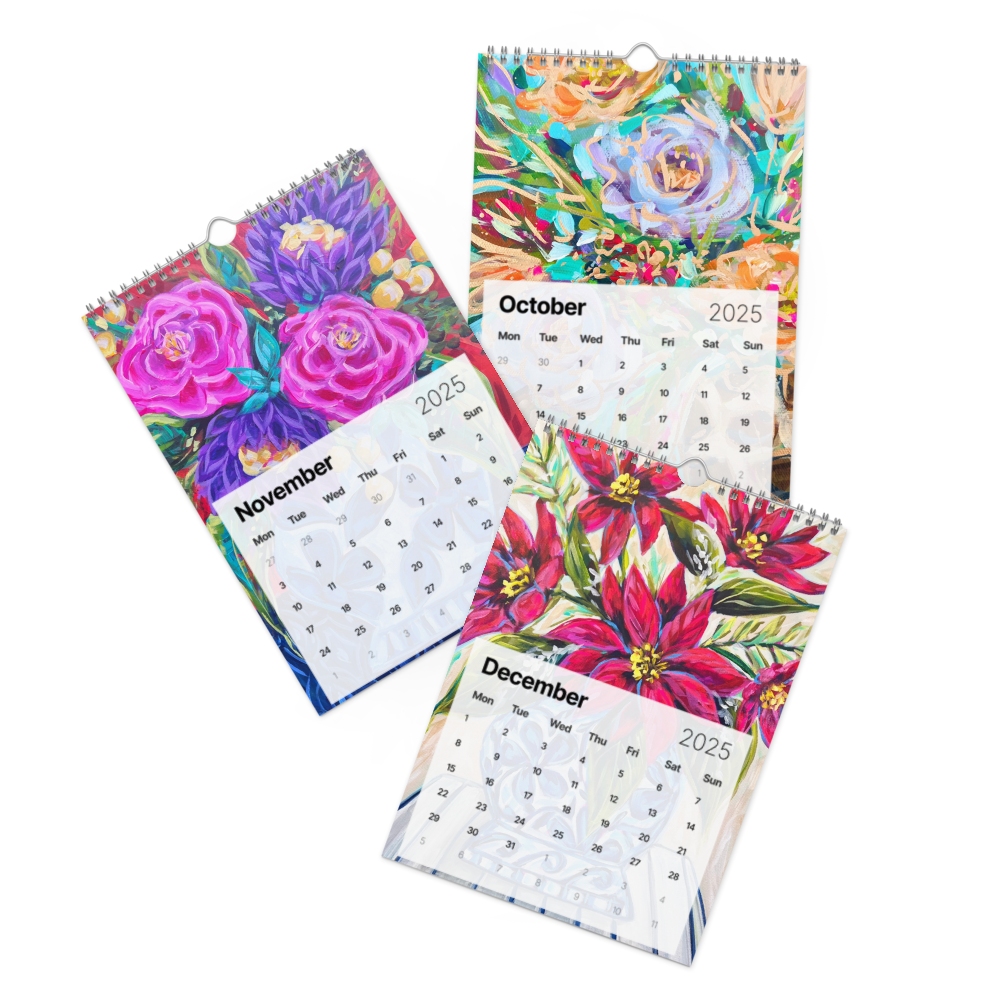 Audra Style Floral Bouquet Wall calendar (2025)