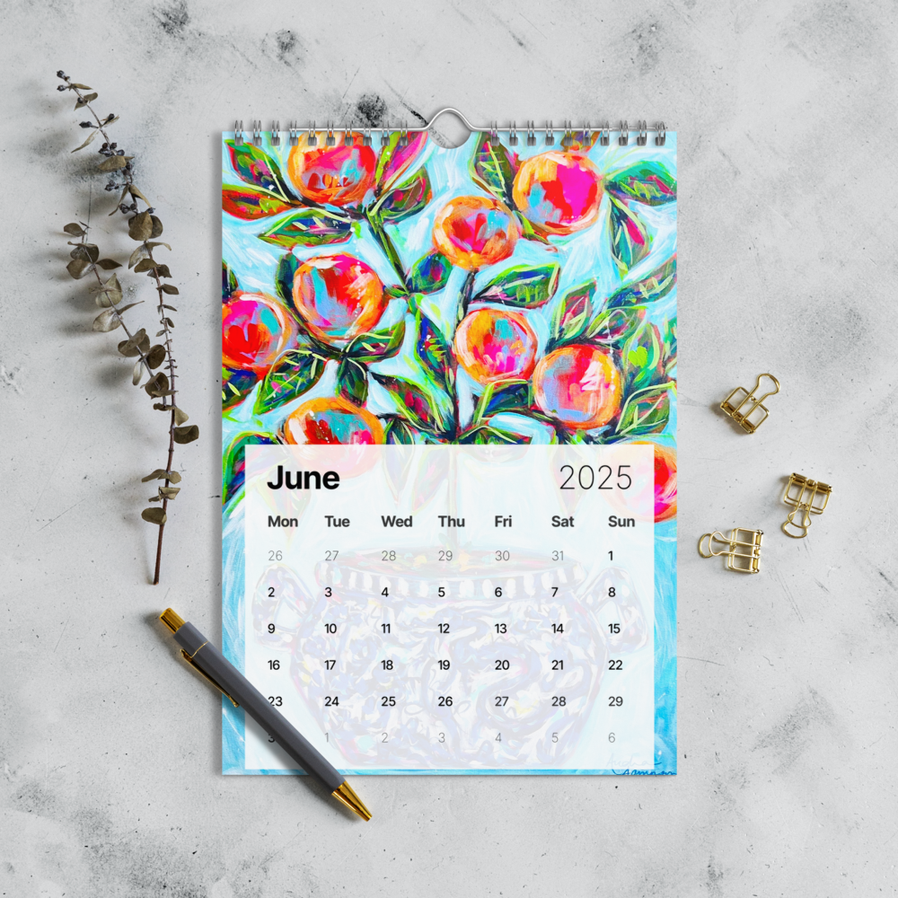 Audra Style Floral Bouquet Wall calendar (2025)