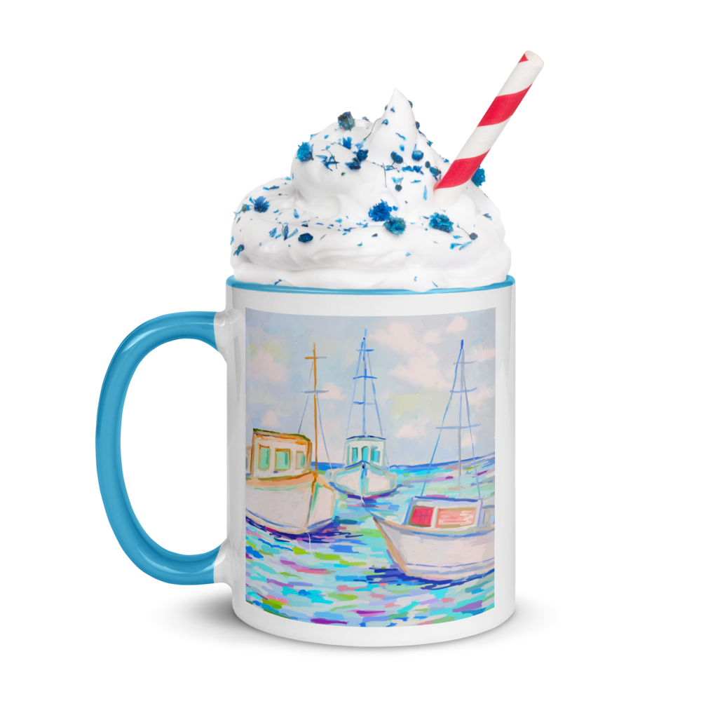 Fishing Boats Ceramic Mug