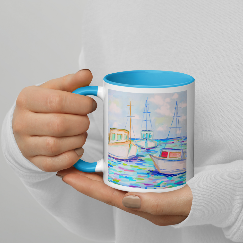 Fishing Boats Ceramic Mug