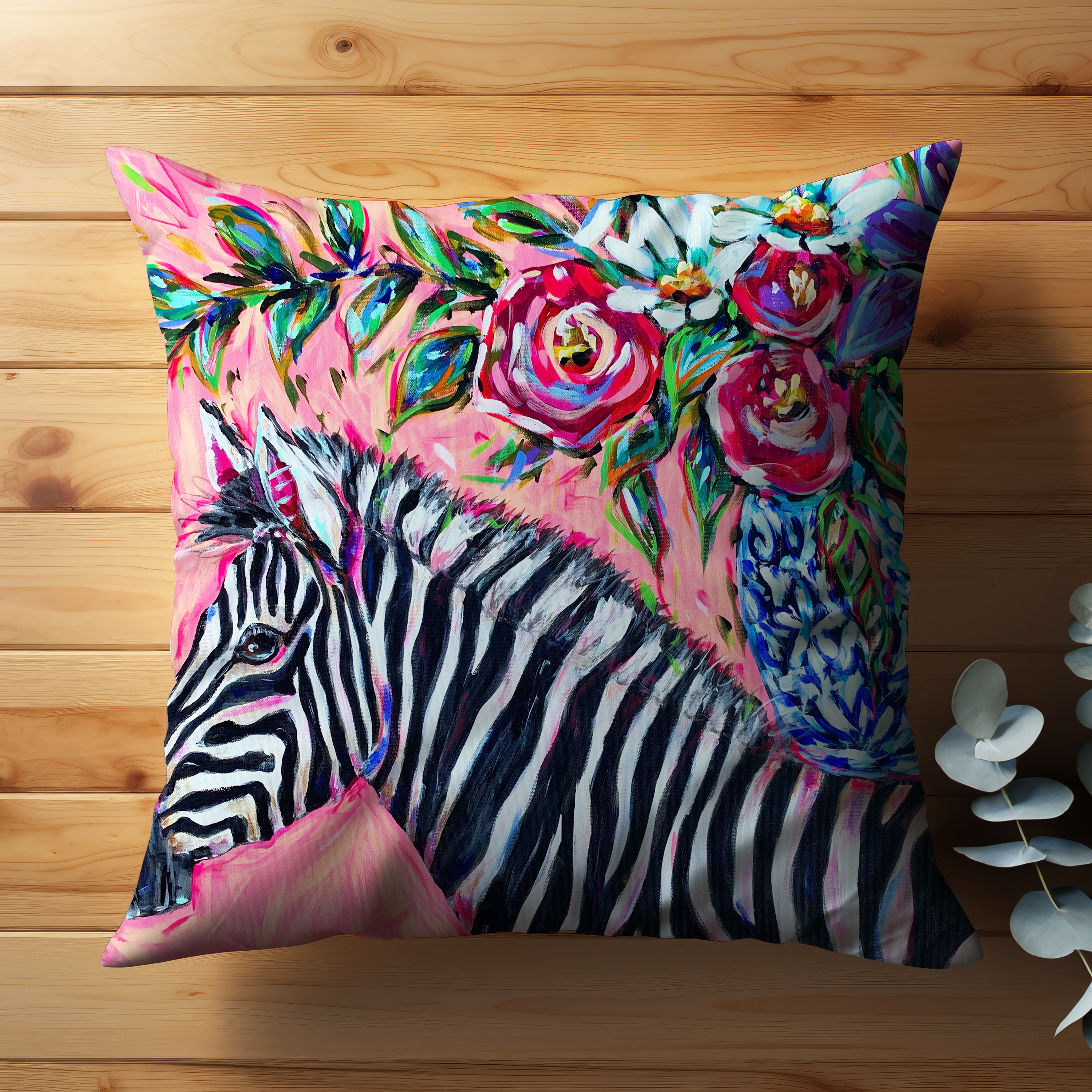 Zebra Throw Pillow