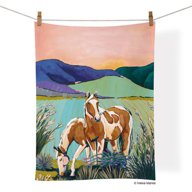 Painted Horses  | Cotton Tea Towel