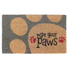 Load image into Gallery viewer, Doormat - Red Tufted Wipe Your Paws Doormat, 18&quot; x 30&quot; - Rug