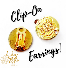 Load image into Gallery viewer, Amanda - Taupe Leopard Damask-Dangle Earring