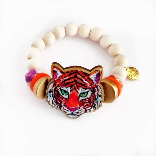 Purple and Orange Gameday Clemson Tigers Collegiate Bracelet