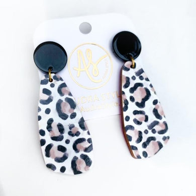 The OG - Taupe Leopard-Dangle Earring