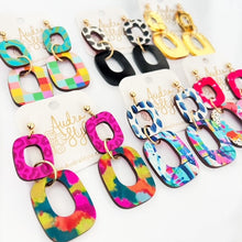Load image into Gallery viewer, Lola - Gold Mirror Link Spring Summer Statement Earring