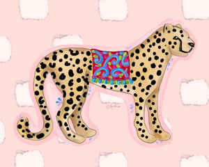 Chinoiserie Cheetah Canvas