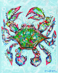 Blue Crab Canvas