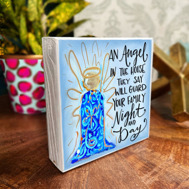An Angel in the House - Wood Block