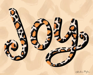 Joy - Leopard Canvas