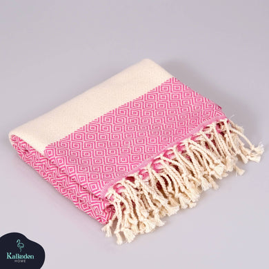 Pink Turkish Towel | Peshtemal | Sand Resistant Beach Towel