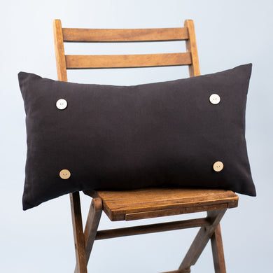 Audra Style Swap Pillow- Black Button (Pillow Only)