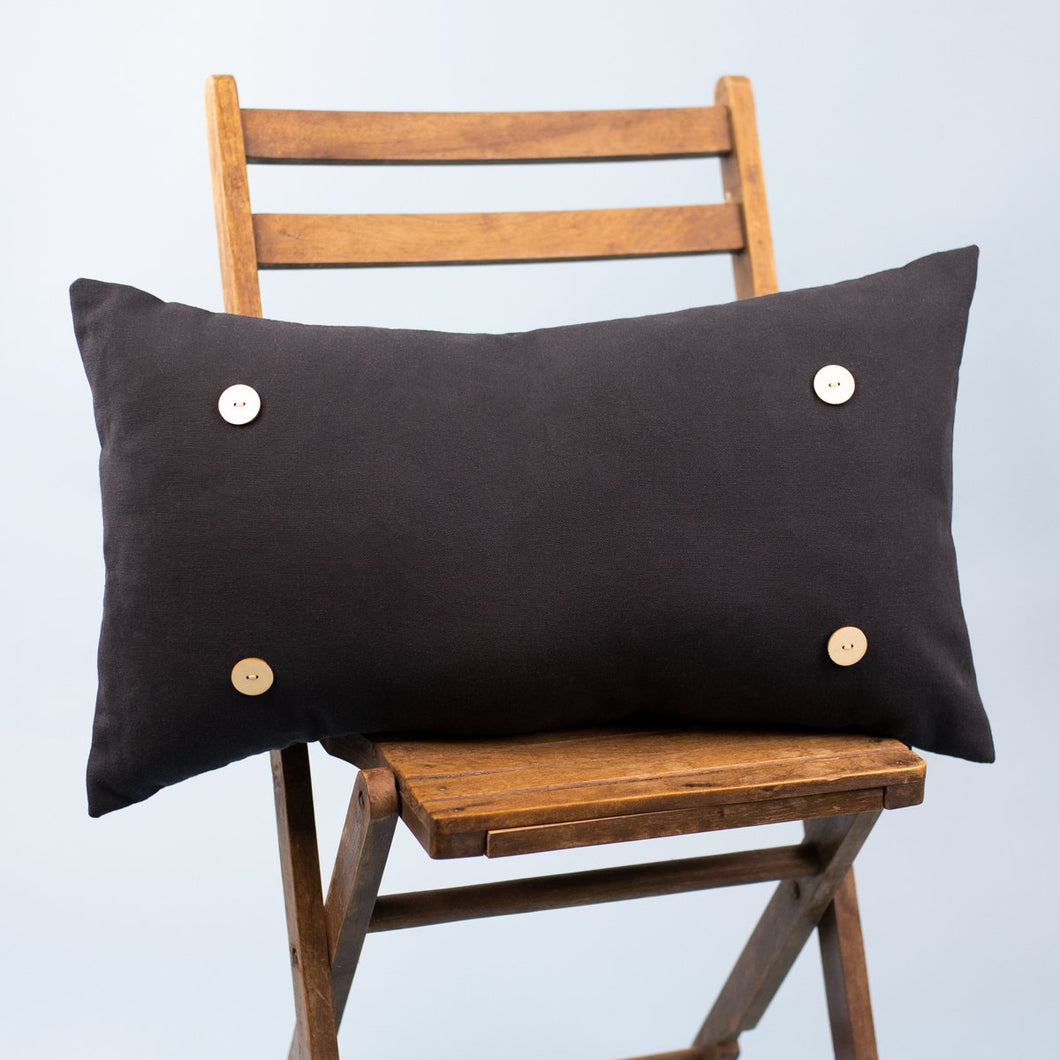 Audra Style Swap Pillow- Black Button (Pillow Only)