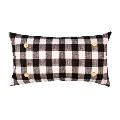 Audra Style Swap Pillow- Black and White Plaid (Pillow Only)