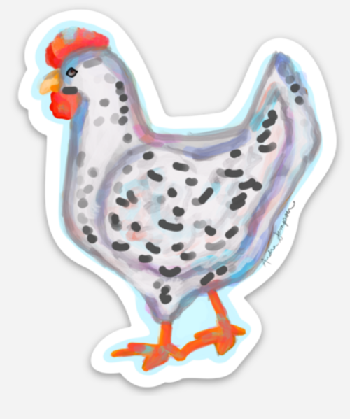 White Chicken Sticker