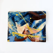 Load image into Gallery viewer, Hand Painted Leather Coin Purse Wallet Cardholder - #15