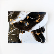 Load image into Gallery viewer, Hand Painted Leather Coin Purse Wallet Cardholder - #19