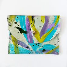 Load image into Gallery viewer, Hand Painted Leather Coin Purse Wallet Cardholder - #22
