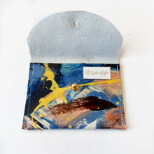 Load image into Gallery viewer, Hand Painted Leather Coin Purse Wallet Cardholder - #4