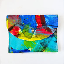 Load image into Gallery viewer, Hand Painted Leather Coin Purse Wallet Cardholder - #9
