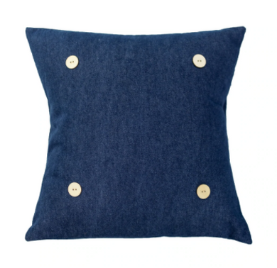 Audra Style Square Swap Pillow- Jean Denim