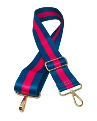 Navy and Hot Pink Stripe 