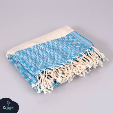 Turquoise Turkish Towel | Peshtemal | Sand Resistant Beach Towel
