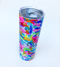 Load image into Gallery viewer, Rainbow Abstract Tumbler Insulated Mug