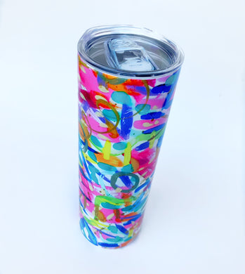 Rainbow Abstract Tumbler Insulated Mug