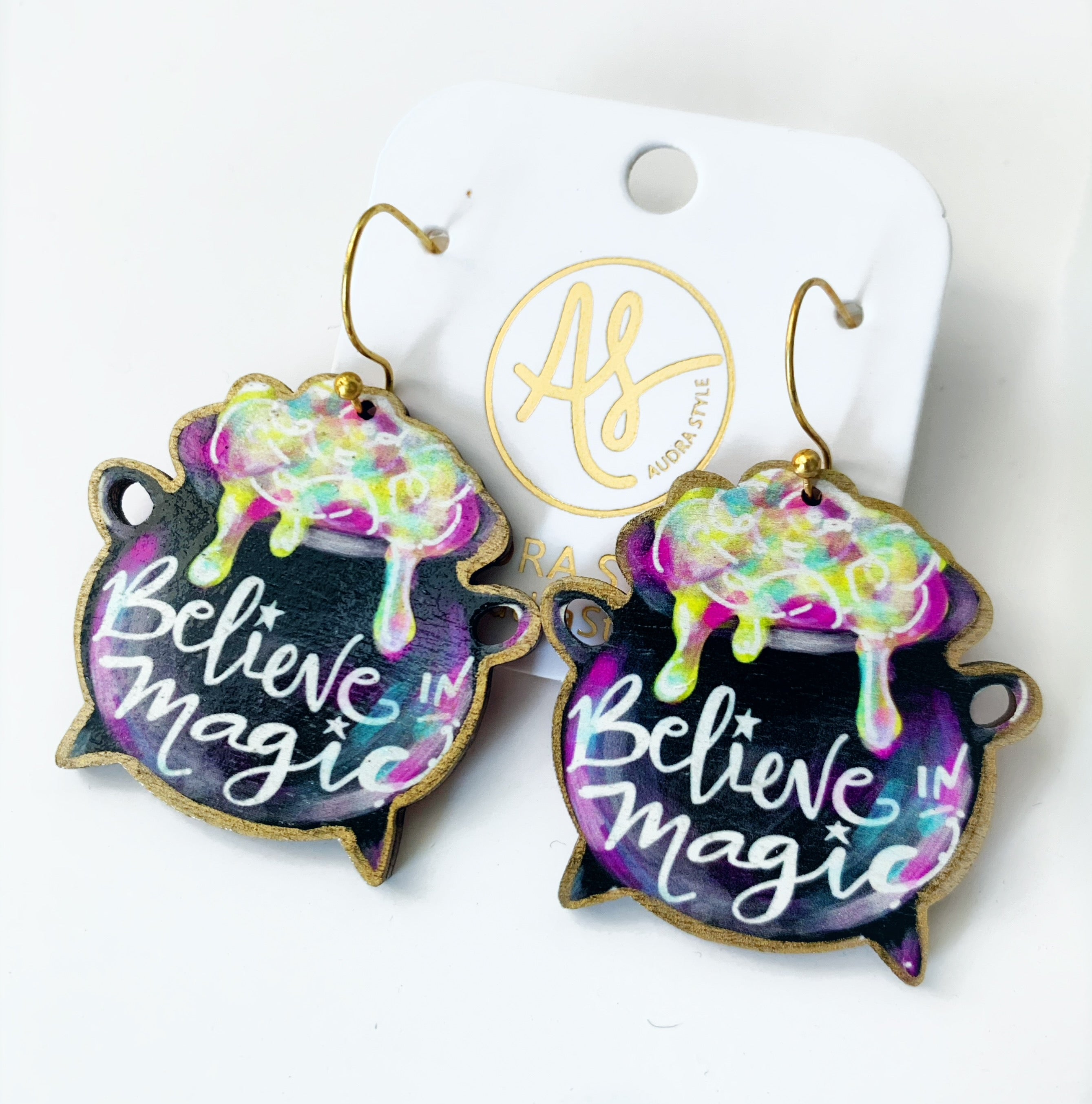 Believe in Magic Cauldron Earrings