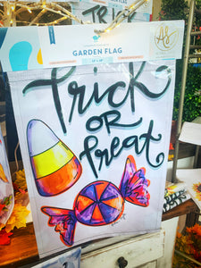 "Trick or Treat" Candy Garden Flag
