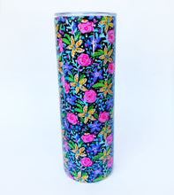 Load image into Gallery viewer, Black Rose Floral Tumbler Insulated Mug