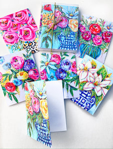 Notecard Set of 8 - Bouquets
