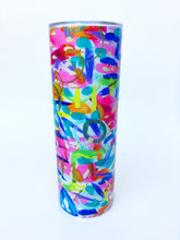 Load image into Gallery viewer, Rainbow Abstract Tumbler Insulated Mug