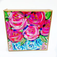 Load image into Gallery viewer, Roses Ginger Jar on 6&quot;x6&quot; Gallery Wrapped Canvas