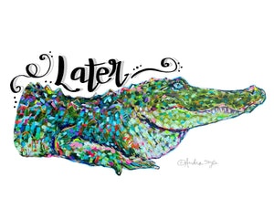 Later Gator Reproduction Print