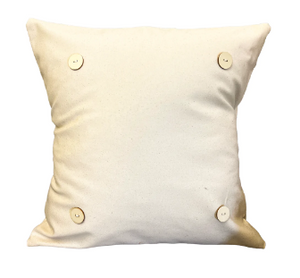 Audra Style Square Swap Pillow- Khaki Linen Denim