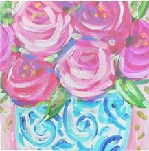 Load image into Gallery viewer, Pink Roses Square Pillow Swap