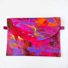 Load image into Gallery viewer, Hand Painted Leather Purse Clutch - #16