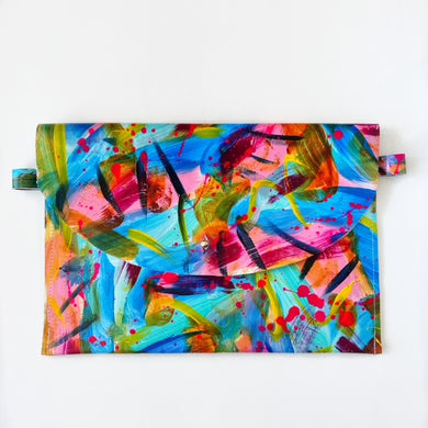 Hand Painted Leather Purse Clutch - #19