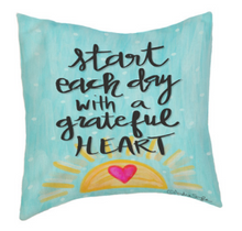 Load image into Gallery viewer, Start Each Day Pillow - 18x18
